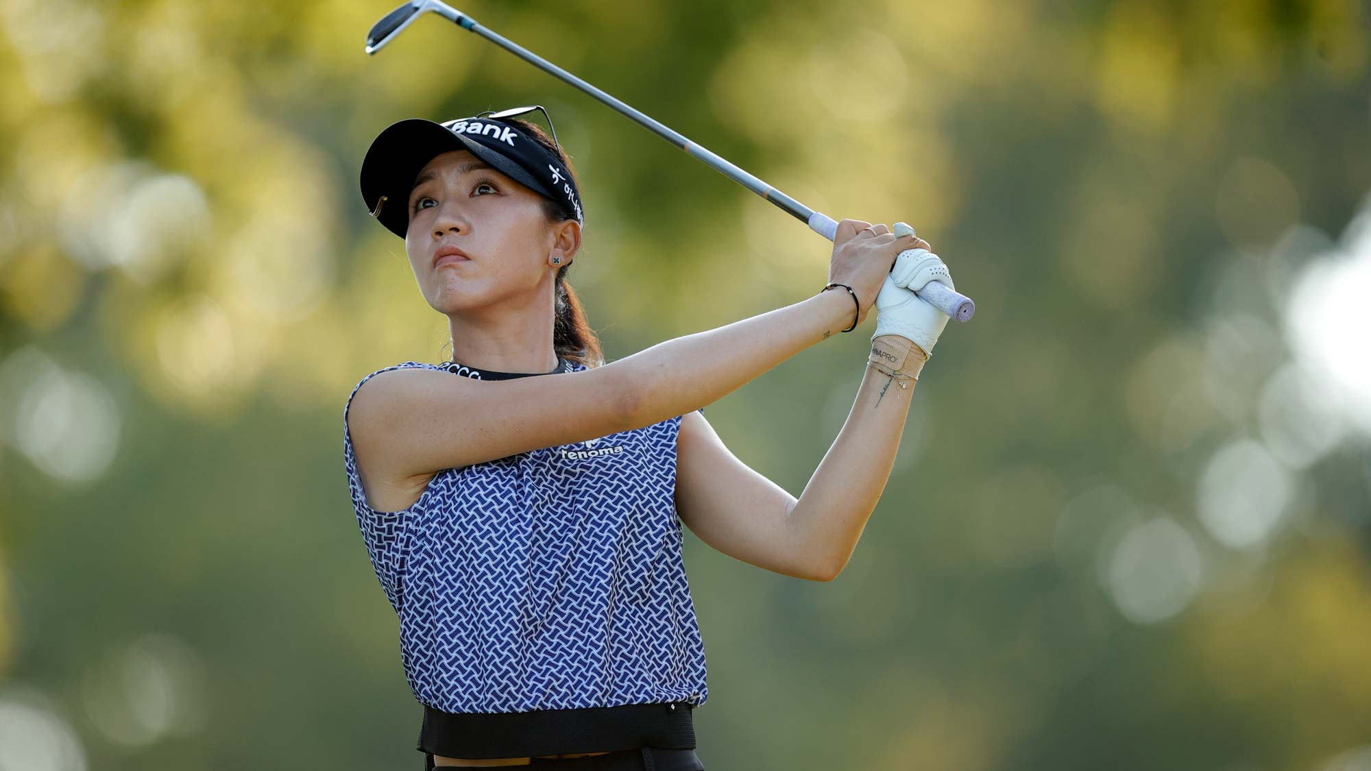 Lydia Ko of New Zealand plays her shot from the third tee during the first round of the Walmart NW Arkansas Championship presented by P&G at Pinnacle Country Club