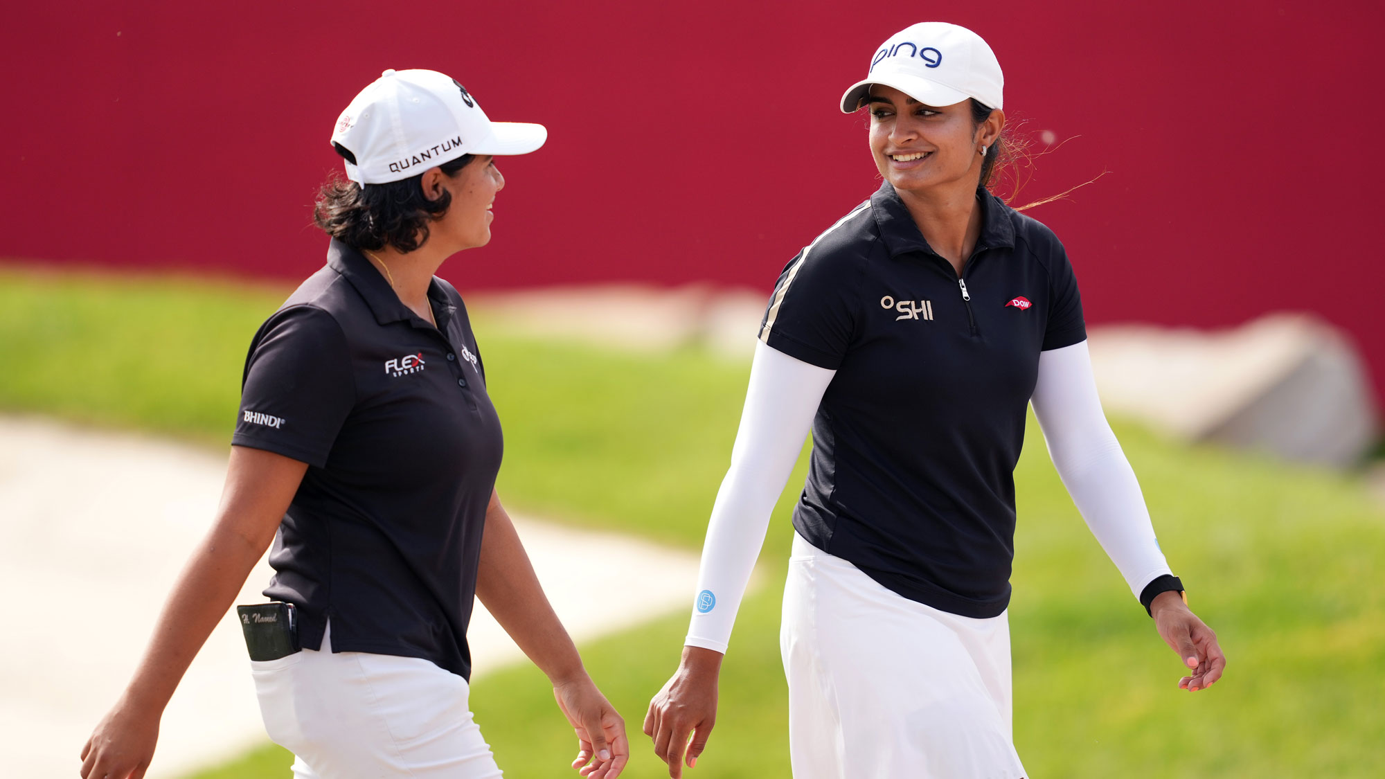 Gurleen Kaur & Hira Naveed during the first round of the 2026 Dow Championship. (Credit_ LPGA, Getty)