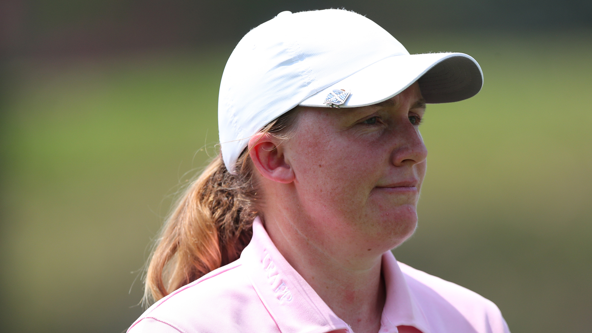 Gemma Dryburgh looks on after holing out on the 9th green during the first round of the Honda LPGA Thailand 2026 at Siam Country Club on February 19, 2026 in Chon Buri, Thailand.