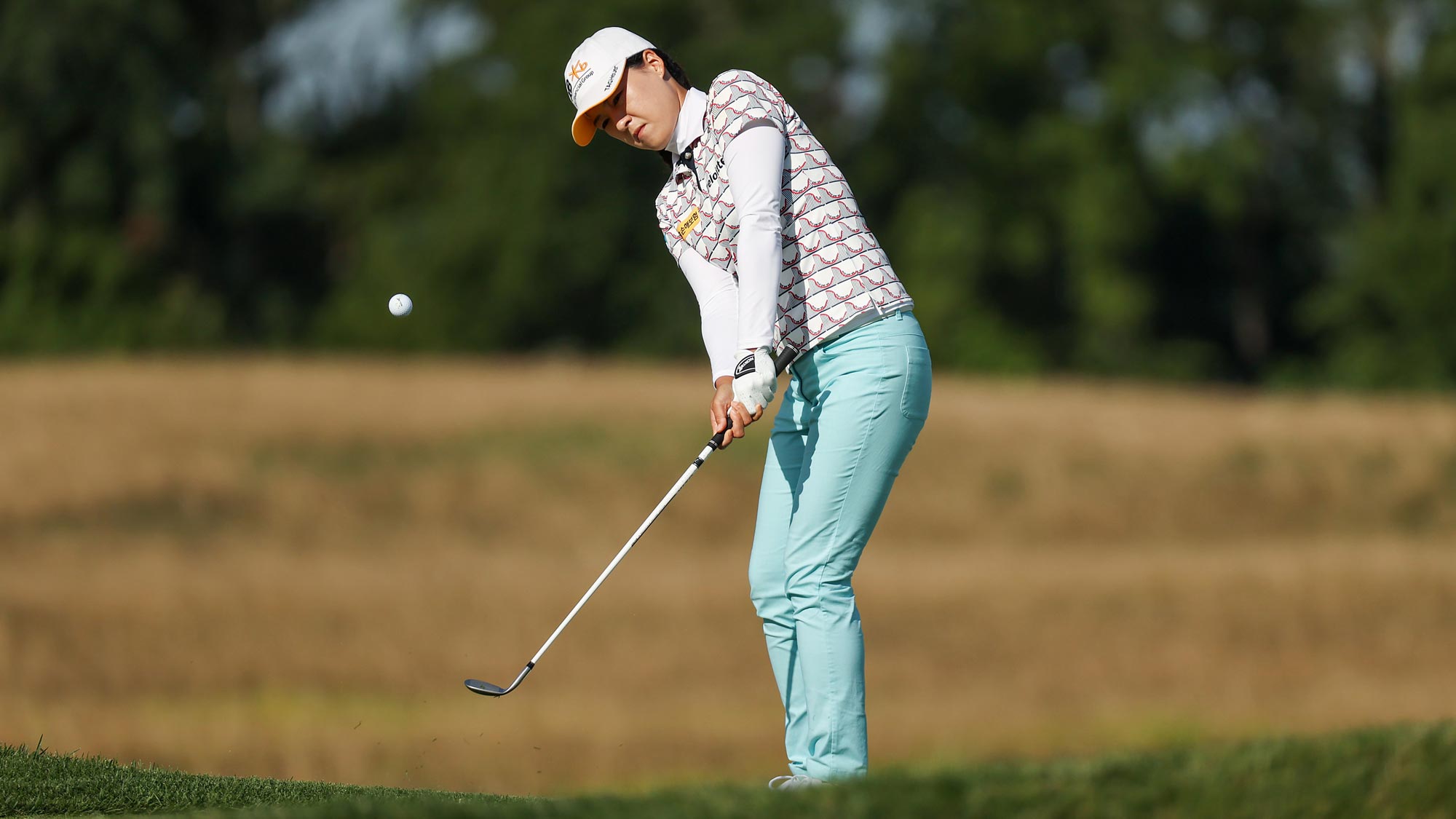 In Gee Chun of Korea plays her shot from the on the fifth hole during the first round of the LPGA Drive On Championship