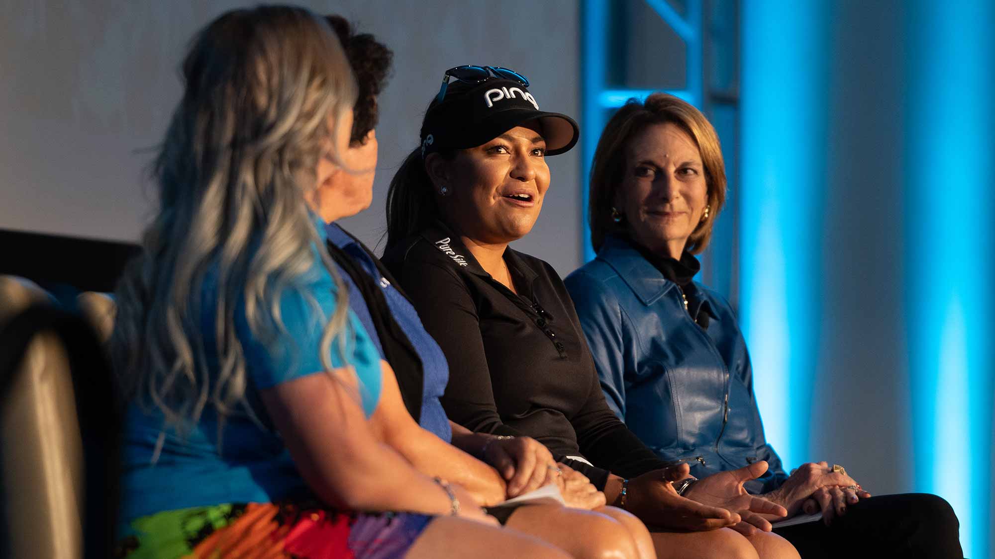 Lizette Salas speaks during the LPGA Announcement of new brand positioning encouraging girls to #DriveOn at JW Marriott Phoenix Desert Ridge on March 20, 2019 in Phoenix, Arizona