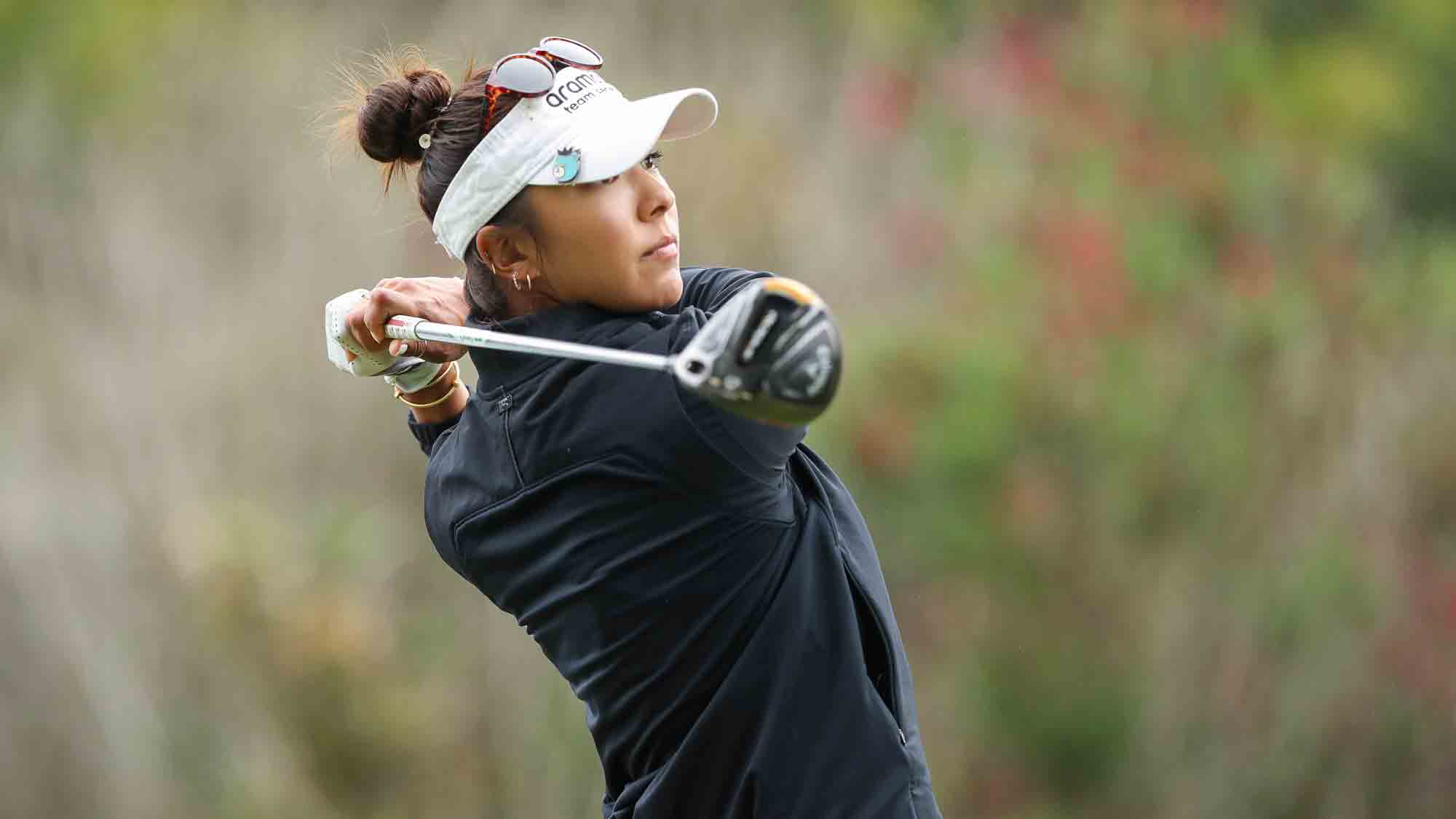 Alison Lee during the opening round of the LPGA MEDIHEAL Championship