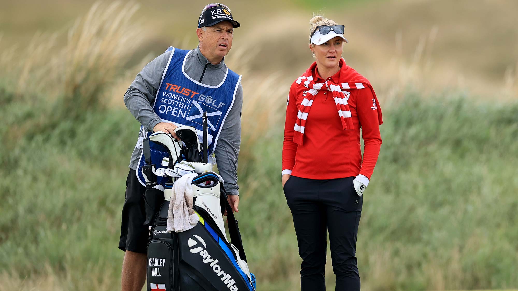 Charley Hull of England plays her second shot on the 10th hole during the final round of the Trust Golf Women's Scottish Open