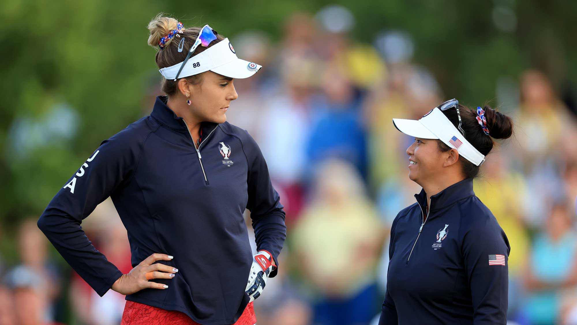 Lexi Thompson and Megan Khang